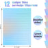 Patelai 120 Sheets Double Sided Lined Stationery Paper, 8.5 x 11 Decorative Writing Paper for Classroom, Pastel Gradient