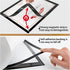 PUJIANG 8.5"x 11"Magnetic Display(Black,10Pack) Sign Holder, Double Sided Window Self-adhesive Frame, Transparent PVC