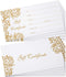 Outus 50 Pieces Blank Gift Certificates for Custom Client Vouchers, 3.5 x 7 Inch, White - Spa, Salon, Restaurants
