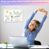White Magnetic Board, 17.5" x 11.4" for Displaying Notes, Photos, with 4 Pcs Dual Lock Tape and Screws
