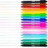 Loddie Doddie Retractable Gel Pens with Satin Barrel - Fine Point - 18 Bright Color Pens for Bullet Style Journals, Notebooks, Planners, Calendars, Notes & Drawing, Use at Home, Office, School, Crafts by Loddie Doddie