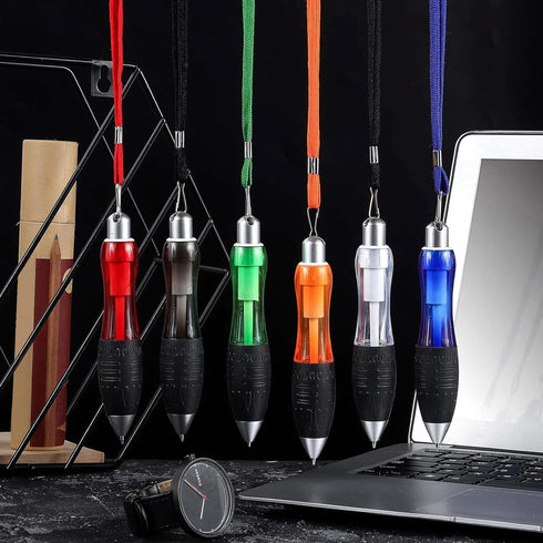 Tenare 5 Big Fat Pens with 10 Blue Extra Refills, Wide Grip Ballpoint for Arthritis Hands - Yellow, Blue, Red, Green,