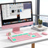 Beego Ergonomic Computer Keyboard Stand - Glitter Pink Acrylic Keyboard Riser Tilted Keyboard Holder Keyboard Tray