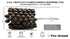 TwistFlex Cylinder Hone | 3-3/4" 240AO for Block Cylinders, Valve Guides, Hydraulics, 3.75" Diameter
