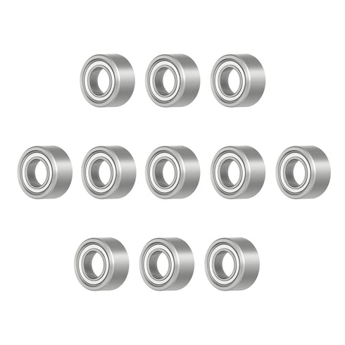 R166ZZ Miniature Deep Groove Ball Bearing 10 PCS, ID 3/16"×OD 3/8"×Width 1/8", Chrome Steel for Industrial Machine