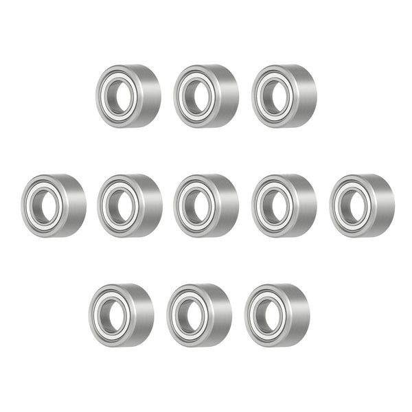 R166ZZ Miniature Deep Groove Ball Bearing 10 PCS, ID 3/16"×OD 3/8"×Width 1/8", Chrome Steel for Industrial Machine