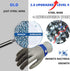 A9 1 Schwer ANSI Cut Resistant Glove, Food Grade Stainless Steel wire Mesh Metal Gloves, Knife Cutting Gloves