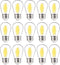 ALAMPEVER S14 LED Outdoor Light Bulbs, 15 Pack Replacement for String Lights, Shatterproof Waterproof 2200K Warm White