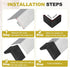 4Pcs 3-1/8" uxcell Bed Frame End Caps, Rubber L-Shape Angle Iron Foot Pad Leg Protector, Anti-Slip Leg Caps Edge Corner