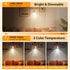 StarryEver 3 3000/4500/6000K Dimmable Mushroom Night Light, Rechargeable Motion Sensor Lights, Color Temperatures