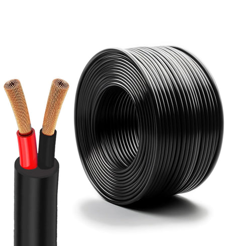 Oxygen-Free Copper 14AWG 2 Conductor Pure Copper Flexible Electrical Wire, Stranded PVC 2Cord for Lighting Automotive