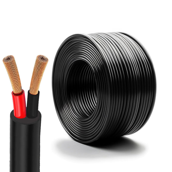 Oxygen-Free Copper 14AWG 2 Conductor Pure Copper Flexible Electrical Wire, Stranded PVC 2Cord for Lighting Automotive