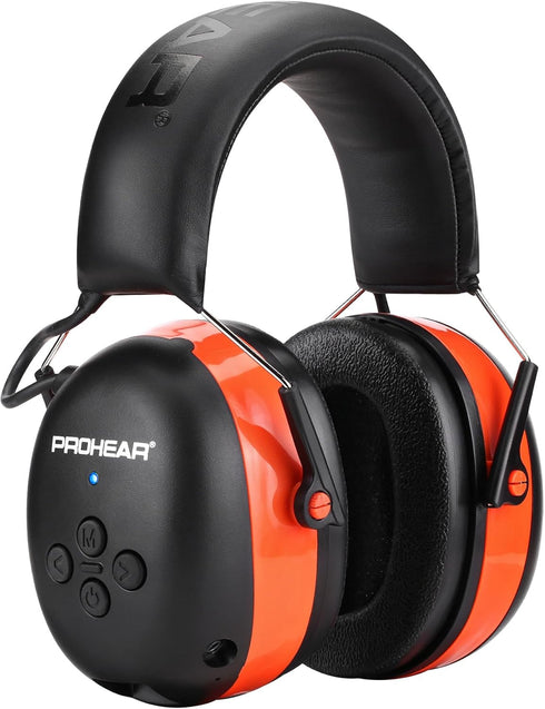 037 6.0 1500mAh 30dB 120H PROHEAR Bluetooth Hearing Protection Headphones with Rechargeable Battery, SNR Safety Noise