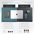 Nordik Felt and Leather Desk Mat, Non-Slip Green 35 X 17 Inch, Vegan Leather Desk Pad, Document Organizers, Desk