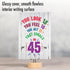 NobleWorks 45th Birthday Card with Envelope - Funny Stationery Notecard for 45 Year Old Greeting