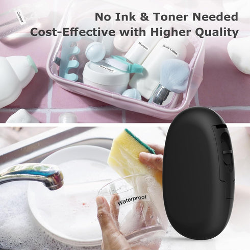 SUPVAN E10 Bluetooth Label Maker Machine - Inkless Labeler with Tape, 35 Fonts & 1k+ Icons for Home & Office