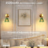 Set 1 Vintage Battery Operated Wall Sconce with Green Crystal Grid Glass Lampshade Rechargeable Battery Powered Wall