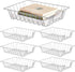 Yeaqee 6 Pcs Letter Tray Wire Paper Trays - Stackable Metal Paper Organizer for Desk, Letter File Storage for Office