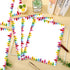 80 8.5 11 Whaline Sheets Colorful Crayon Border Stationery Paper Cute Letterhead Letter Writing Paper Single-Sided