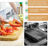 Fukaisu 16pcs 1.6in Anti-Slip Cutting Board Feet, Non-Slip Square Self-Adhesive Silicone Pads, Reusable Washable Rubber
