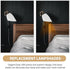 4pcs Set Uonlytech Plastic Horseshoe Lamp Shades Floor Lamp Shade White Replacement Bowl for Table