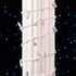 34ft 100 Bulbs 4" Commercial Novelty Lights Christmas String Lights, Blue LED on White Wire, Spacing, Connectable