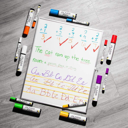 Glass Pen Window Marker: Liquid Chalk Markers for Glass, Car Marker or Mirror Pen with Washable Paint - Car Windows, Storefront Window, Wedding, Parade, Party & Holiday Decorations (5 Pens - Fine Tip) by Rainbow Chalk Markers Limited