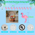 Summer 8.5Ft Themed Pink Flamingo String Lights, Tropical Beach Flamingo Decor Lights, Indoor/Outdoor Party Lights