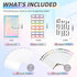 Onlyesh Budget Binder, Cash Envelopes for Budgeting, 28Pcs Budget Binder with Zipper Envelopes, Money Organizer