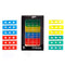 AmScope 36pc Kids Prepared Microscope Slide Set, Color-Coded Zoological & Botanical Specimen Slides - PS-P12X3-A