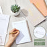 Lewtemi 3 Pieces Left Handed Notebook 8 x 5 Inch, Lefty Spiral Notebooks Wire Bound Paper, 50 Sheets/100 Pages for