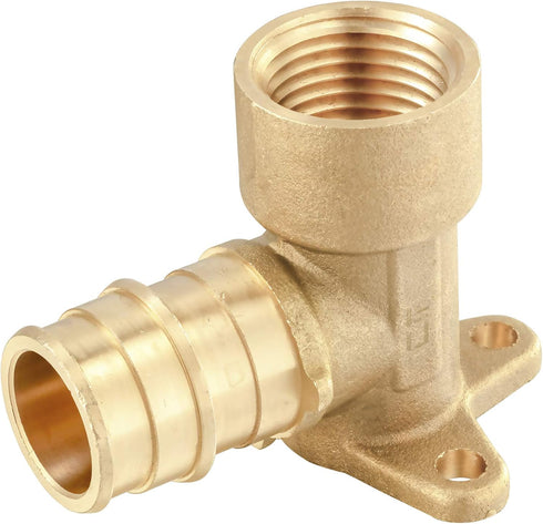 (Pack of 4) EFIELD Pex-A Expansion Brass Fittings, 3/4"x 3/4" Female NPT Drop-ear Elbow Adapters
