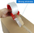 Heavy Duty Transparent Packing Tape - 6 Rolls with Refillable Dispenser, Industrial Grade for Shipping, Moving,