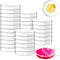 30Pack 90 x 15mm Plastic Petri Dishes, Culture Dishes with Lids for School and Laboratories