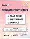 KOALA PAPER Waterproof Paper for Inkjet Printer, 8.5x11 Inch 30 Sheets, Matte