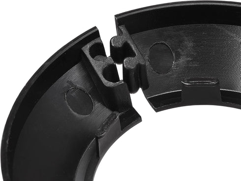 uxcell Pipe Cover Decoration, 16mm PP Plastic Escutcheon Water Pipe Drain Line Cover, Black (10pcs)