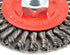 Forney 72760 4-Inch-by-.020-Inch Wire Wheel Brush, Stringer Bead Twist with 5/8-Inch-11 Threaded Arbor
