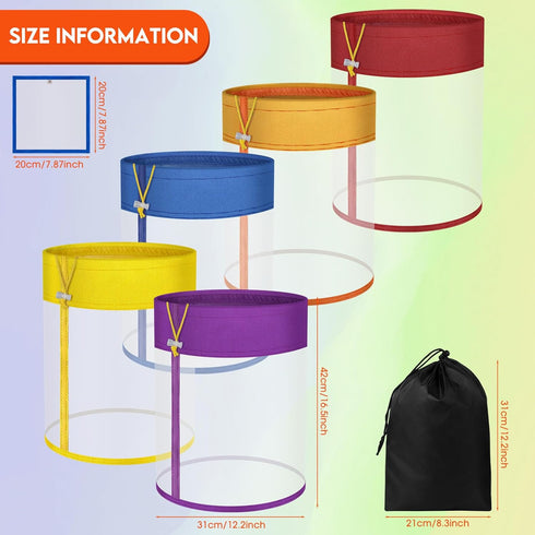 TRANSEE 5-Pack 5-Gallon 5 5 Pack 5 All-Mesh Storage Bags, Color FineNylon Mesh, Pieces Per - For Gallon Bucket
