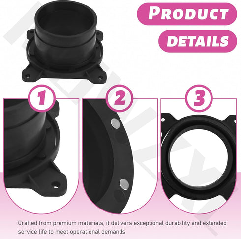 MOWZXL 4" Surface Mount Dustport Steel Ring Receiver for Dust Collection, Magnetic Dust Collection Powerful Suction