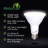 Bioluz LED 4 Pack PAR38 LED Light Bulb, 90 CRI, 12W = 100-120 Watt Replacement, Soft White 3000K, Dimmable