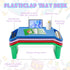 4 Pack 20" 10" 7" Kids Lap Desk Tray, Plastic Breakfast Laptop Trays, Portable Lap Bed Table with Side Pockets