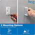 4 IC107SB4WH ICC Port Surface Mount Box in White, Works with Slim and Wide Profile Keystone Jacks (Sold Separately)