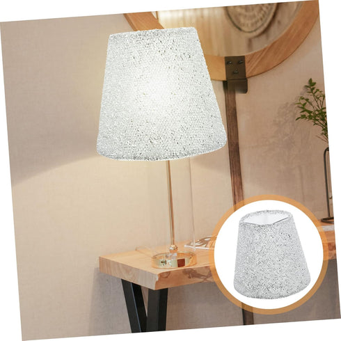 WOONEKY Elegant Lampshade Cover Stylish Cloth Light Fixture for Table Floor and Wall Lamps for Living Rooms Bedrooms