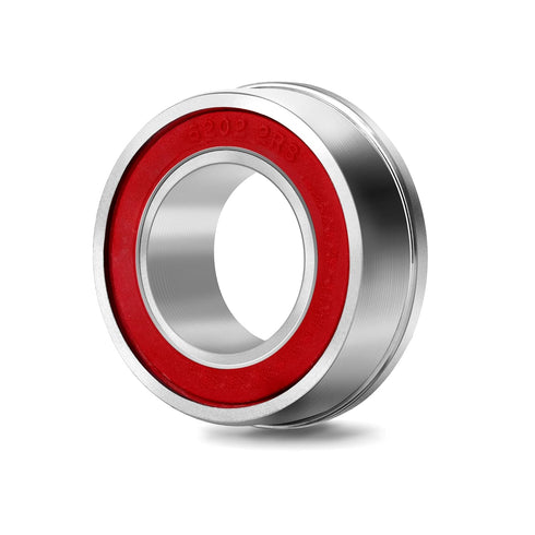 XiKe 10 Pcs Flanged Ball Bearings ID 3/4" x OD 1-3/8", for Lawn Mower, Wheelbarrows, Carts & Hand Trucks