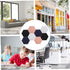 NUOBESTY 8pcs Acoustic Felt Panels, Hexagon Cork Board, Colorful Stitching Felt Bulletin Board Tiles
