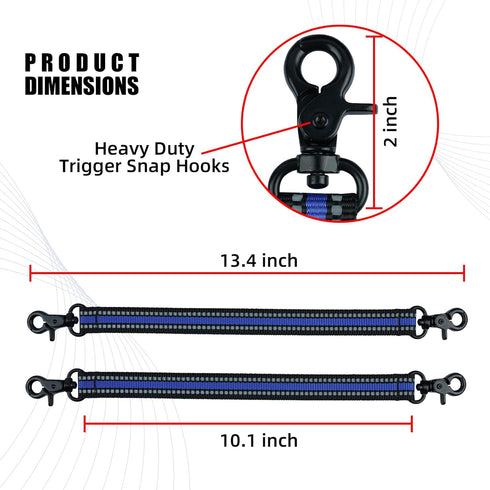 MELOTOUGH Tape Thong Electrical Tape Holder with Trigger Snap Hook for Tool Bag, Tool Pouch, Tool Belt (Blue)