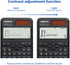 OSALO Scientific Calculator, 417 Function, 2 Line 10+2 Digits Written Display, Solar and Battery for School
