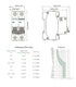 AC Miniature Circuit Breaker, 16 Amp 120V/240V 1 Pole DIN Rail Mount, Thermal Magnetic Trip, Solar AC Disconnect Switch