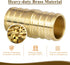 JUWO 3/4" PEX Coupling, PEX Fitting for Plumbing Repairs, Durable Brass Crimp Fitting (5 Pack)