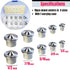 Dowel Centers, Stainless Steel Dowel Center Transfer Plugs 10PCS with 5 Sizes of Dowel Centering Pins Joinery